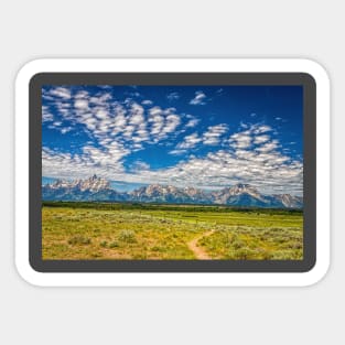 05281  Teton Mountain Range Sticker